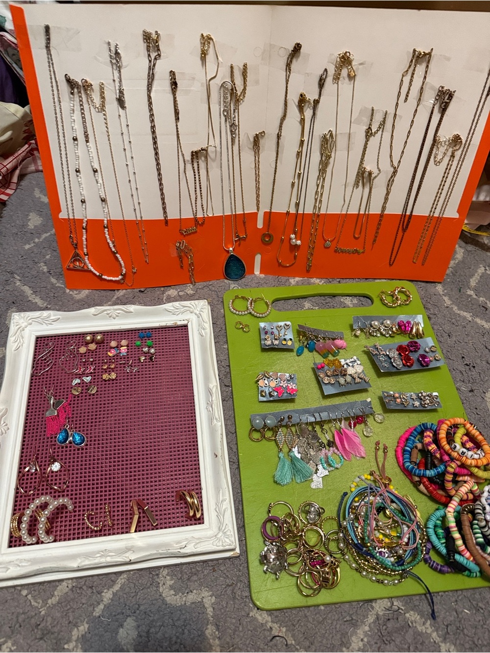 Mixed Fashion Jewelry Lot - Colorful Earrings, Necklaces & Bracelets